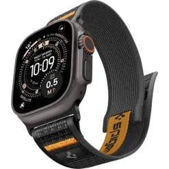 PASEK SPIGEN ATHLEX AIR 2 APPLE WATCH 8 / 9 / 10 / 11 / SE / ULTRA (44 / 45 / 46 / 49 MM) ACTIVE BLACK / ORANGE