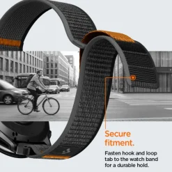 PASEK SPIGEN ATHLEX AIR GARMIN QUICKFIT 22 MM ACTIVE BLACK/ORANGE