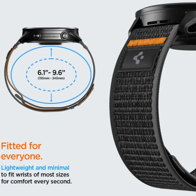 PASEK SPIGEN ATHLEX AIR GARMIN QUICK RELEASE 22 MM ACTIVE BLACK/ORANGE
