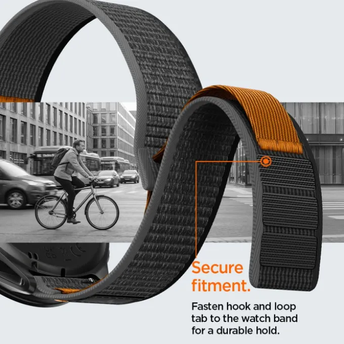 PASEK SPIGEN ATHLEX AIR GARMIN QUICK RELEASE 22 MM ACTIVE BLACK/ORANGE