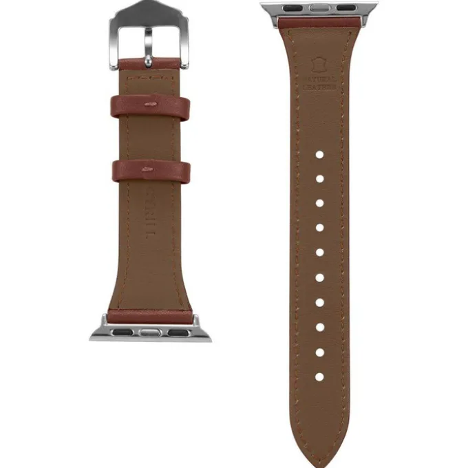 Pasek Spigen Cyrill Kajuk Apple Watch 9 8 7 SE 2022 38mm 40mm 41mm Chestnut