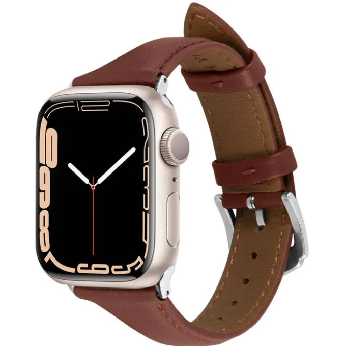Pasek Spigen Cyrill Kajuk Apple Watch 9 8 7 SE 2022 38mm 40mm 41mm Chestnut