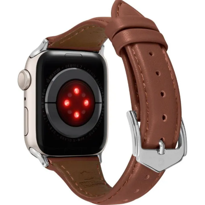 Pasek Spigen Cyrill Kajuk Apple Watch 9 8 7 SE 2022 38mm 40mm 41mm Chestnut