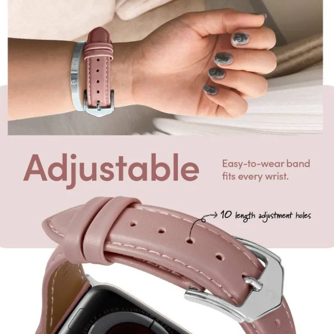 Pasek Spigen Cyrill Kajuk Apple Watch 9 8 7 SE 2022 38mm 40mm 41mm Rose