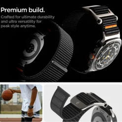 PASEK SPIGEN DURAPRO FLEX SAMSUNG GALAXY WATCH ULTRA (47 MM) BLACK