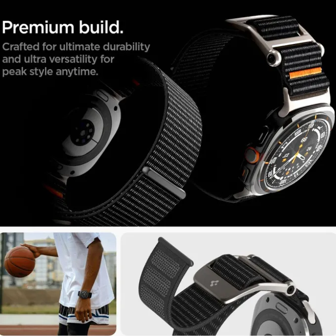 PASEK SPIGEN DURAPRO FLEX SAMSUNG GALAXY WATCH ULTRA (47 MM) BLACK