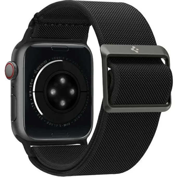Pasek SPIGEN Fit Lite Apple Watch 6 / 7 / 8 / 9 / 10 / SE / ULTRA 1 / 2 (44 / 45 / 46 / 49 MM) BLACK Czarne
