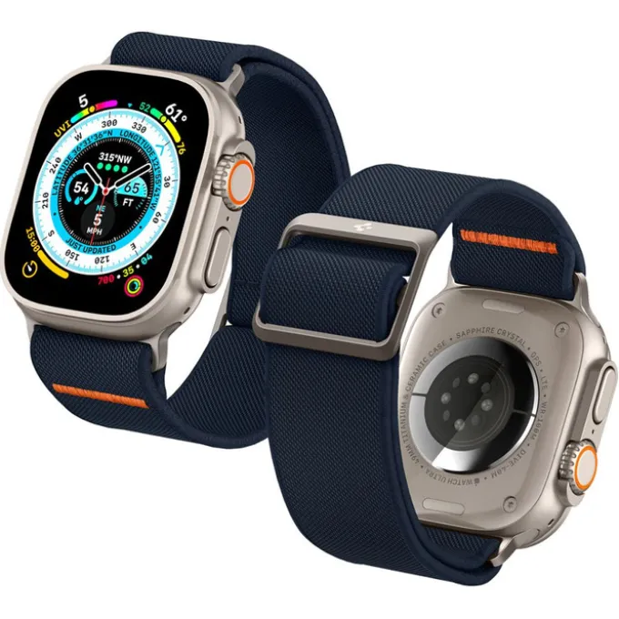 Pasek Spigen Fit Lite Ultra Apple Watch Ultra 9 8 7 SE 2022 42mm 44mm 45mm 49mm Navy