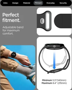 PASEK SPIGEN GOOGLE PIXEL WATCH 4 3 2 1 41MM NANO POP BAND BLACK SESAME