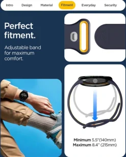 PASEK SPIGEN GOOGLE PIXEL WATCH 4 3 2 1 41MM NANO POP BAND BLUEBERRY NAVY