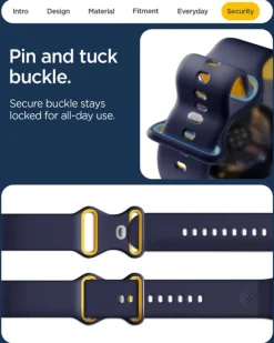 PASEK SPIGEN GOOGLE PIXEL WATCH 4 3 2 1 41MM NANO POP BAND BLUEBERRY NAVY