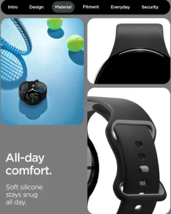 PASEK SPIGEN GOOGLE PIXEL WATCH 4 3 45MM NANO POP BAND BLACK SESAME