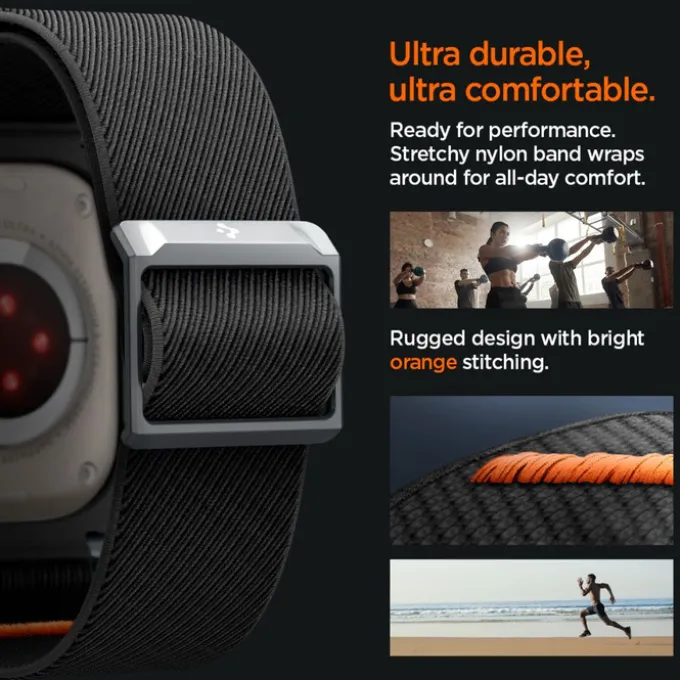 Pasek SPIGEN LITE FIT ”PRO” APPLE WATCH ULTRA 1 / 2 (49 MM) MATTE BLACK