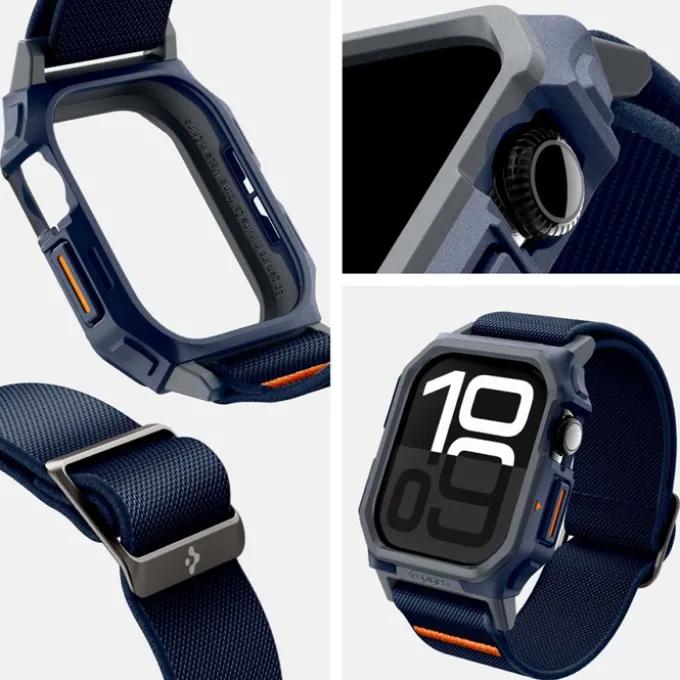 PASEK SPIGEN LITE FIT ”PRO” APPLE WATCH 10 (46 MM) NAVY BLUE