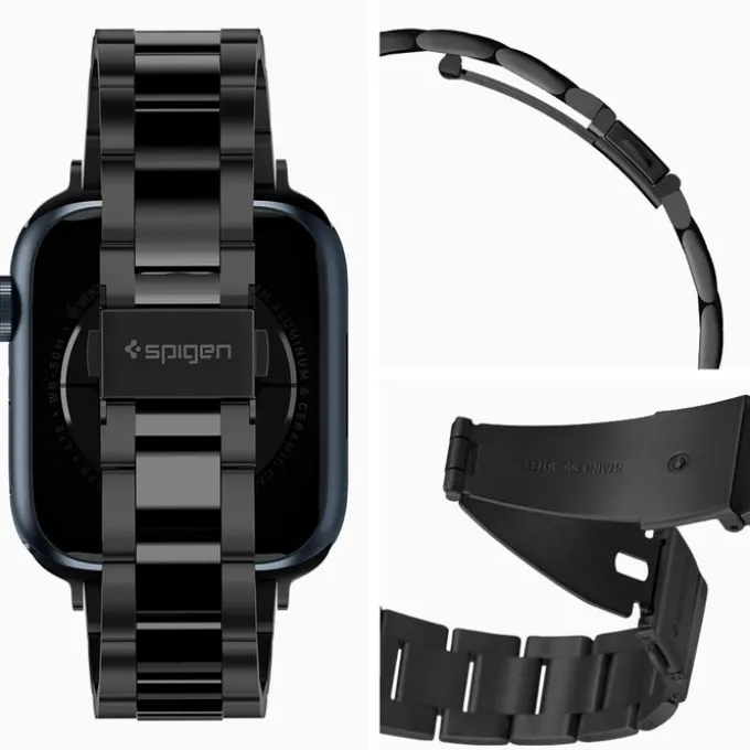 Pasek Spigen Modern Fit Band Apple Watch 9 8 7 SE 2022 38mm 40mm 41mm Black