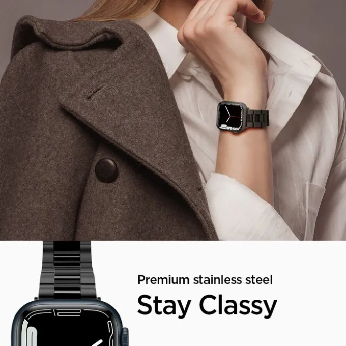 Pasek Spigen Modern Fit Band Apple Watch 9 8 7 SE 2022 38mm 40mm 41mm Black