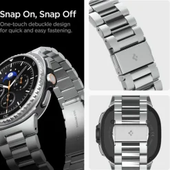 PASEK SPIGEN MODERN FIT BAND GALAXY WATCH 8 / CLASSIC (40 / 44 / 46 MM) SILVER