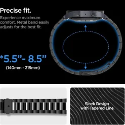 Pasek Spigen Modern Fit Band Samsung Galaxy Watch 6 (44 Mm) Black Case