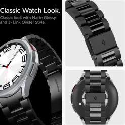 Pasek Spigen Modern Fit Band Samsung Galaxy Watch 6 Classic (47 Mm) Black Case