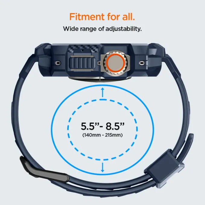 Pasek Spigen Rugged Armor ”pro” Apple Watch Ultra 1 / 2 (49 Mm) Navy Blue