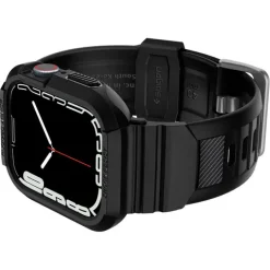 Pasek Spigen Rugged Armor Pro Apple Watch 9 8 7 SE 2022 38mm 40mm 41mm Czarny