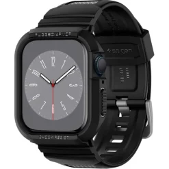 Pasek Spigen Rugged Armor Pro Apple Watch 9 8 7 SE 2022 38mm 40mm 41mm Czarny