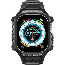 Pasek Spigen Rugged Armor Pro Apple Watch Ultra 49mm Ultra 2 Czarne