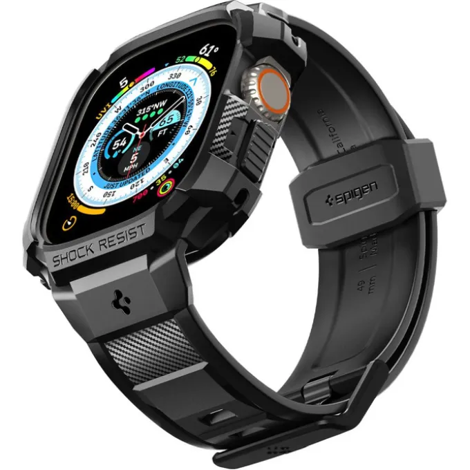 Pasek Spigen Rugged Armor Pro Apple Watch Ultra 49mm Ultra 2 Czarne