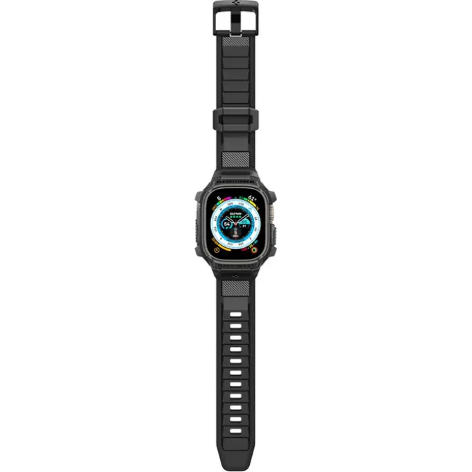Pasek Spigen Rugged Armor Pro Apple Watch Ultra 49mm Ultra 2 Czarne