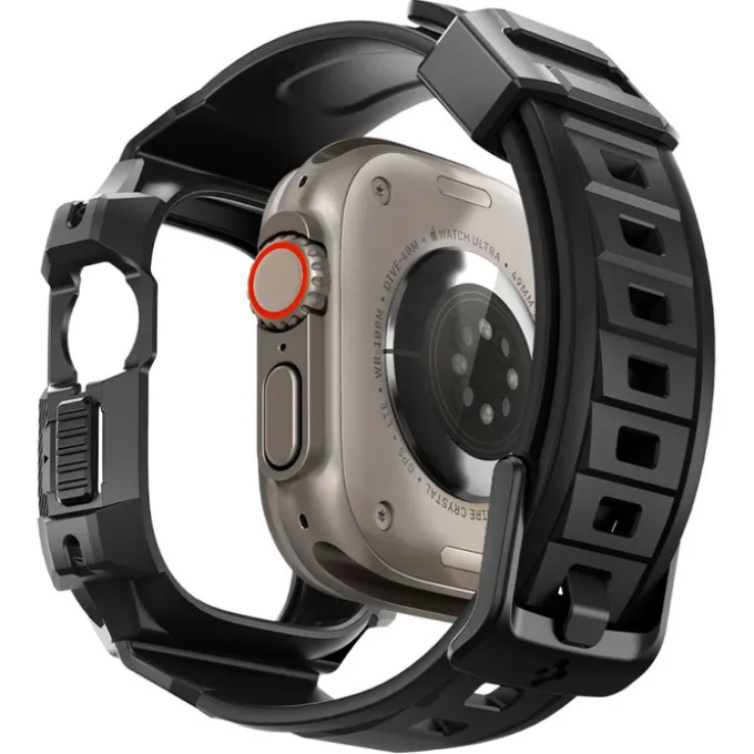 Pasek Spigen Rugged Armor Pro Apple Watch Ultra 49mm Ultra 2 Czarne