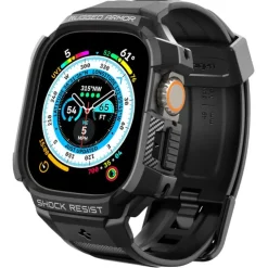 Pasek Spigen Rugged Armor Pro Apple Watch Ultra 49mm Ultra 2 Czarne