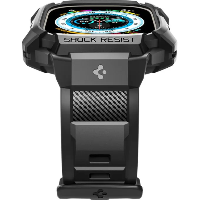 Pasek Spigen Rugged Armor Pro Apple Watch Ultra 49mm Ultra 2 Czarne