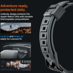 Pasek Spigen Rugged Armor ”pro” Apple Watch Ultra 1 / 2 (49 Mm) Dark Grey