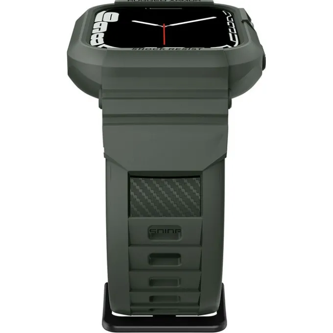 Pasek SPIGEN Rugged Armor Pro Apple Watch 9 8 7 6 5 4 SE 2022 45mm 44mm Military Green