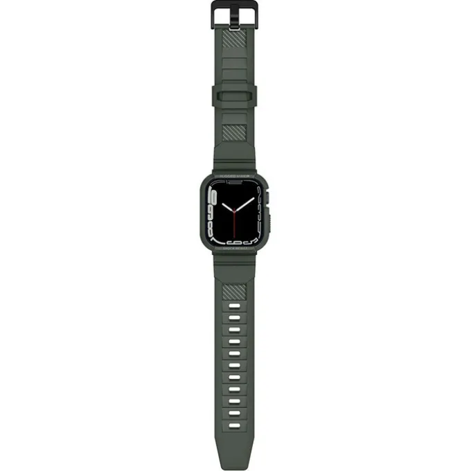 Pasek SPIGEN Rugged Armor Pro Apple Watch 9 8 7 6 5 4 SE 2022 45mm 44mm Military Green