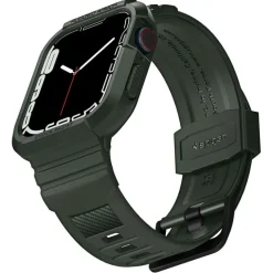 Pasek SPIGEN Rugged Armor Pro Apple Watch 9 8 7 6 5 4 SE 2022 45mm 44mm Military Green