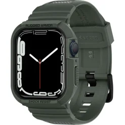 Pasek SPIGEN Rugged Armor Pro Apple Watch 9 8 7 6 5 4 SE 2022 45mm 44mm Military Green