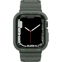 Pasek SPIGEN Rugged Armor Pro Apple Watch 9 8 7 6 5 4 SE 2022 45mm 44mm Military Green