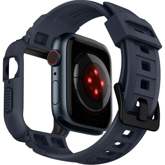 Pasek SPIGEN Rugged Armor Pro Apple Watch Ultra 9 8 7 SE 2022 42mm 44mm 45mm 49mm Szary