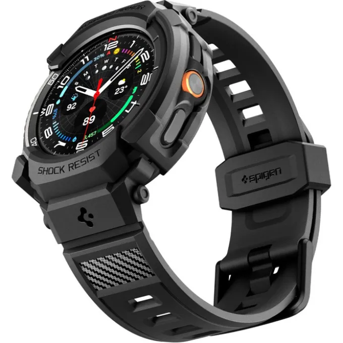PASEK SPIGEN RUGGED ARMOR ”PRO” SAMSUNG GALAXY WATCH 8 CLASSIC 46 MM MATTE BLACK