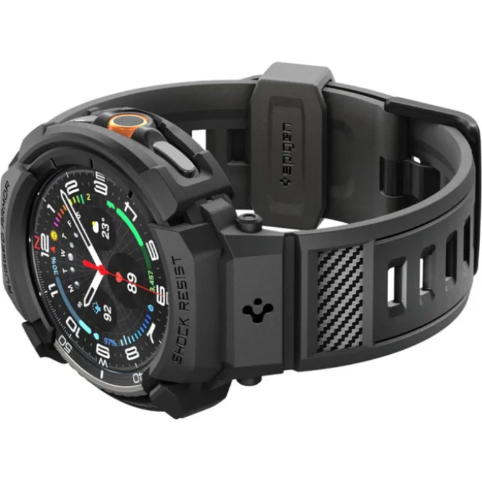 PASEK SPIGEN RUGGED ARMOR ”PRO” SAMSUNG GALAXY WATCH 8 CLASSIC 46 MM MATTE BLACK