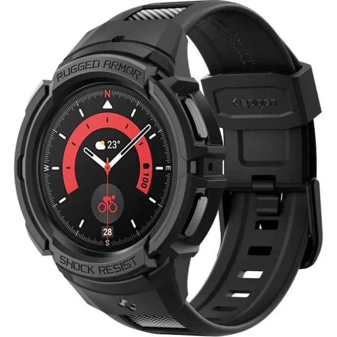 Pasek SPIGEN RUGGED ARMOR ”PRO” GALAXY WATCH 5 PRO (45 MM) BLACK