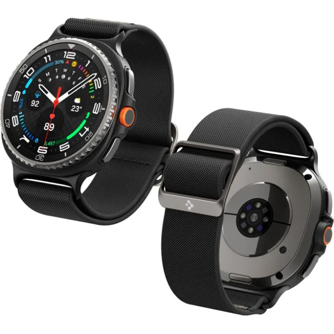 PASEK SPIGEN SAMSUNG GALAXY WATCH 8 / CLASSIC 40 / 44 / 46 MM LITE FIT CZARNY