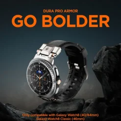 PASEK SPIGEN SAMSUNG GALAXY WATCH 8 46mm 44mm 40mm DURAPRO ARMOR CZARNY
