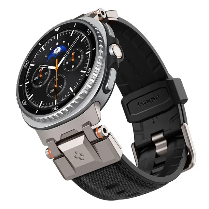 PASEK SPIGEN SAMSUNG GALAXY WATCH 8 46mm 44mm 40mm DURAPRO ARMOR CZARNY