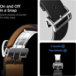 PASEK SPIGEN SAMSUNG GALAXY WATCH 8 / CLASSIC (40 / 44 / 46 MM) ENZO BLACK