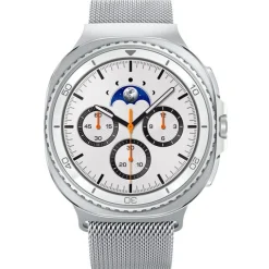 PASEK SPIGEN SAMSUNG SAMSUNG GALAXY WATCH 8 40 44 46MM METAL FIT SILVER