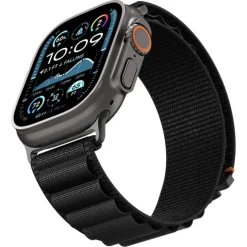 PASEK SPIGEN WBF1 BAND APPLE WATCH 6 / 7 / 8 / 9 / 10 / SE / ULTRA 1 / 2 (44 / 45 / 46 / 49 MM) BLACK