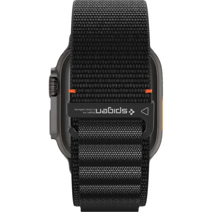 PASEK SPIGEN WBF1 BAND APPLE WATCH 6 / 7 / 8 / 9 / 10 / SE / ULTRA 1 / 2 (44 / 45 / 46 / 49 MM) BLACK