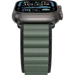 PASEK SPIGEN WBF1 BAND APPLE WATCH 6 / 7 / 8 / 9 / 10 / SE / ULTRA 1 / 2 (44 / 45 / 46 / 49 MM) BLACK/GREEN